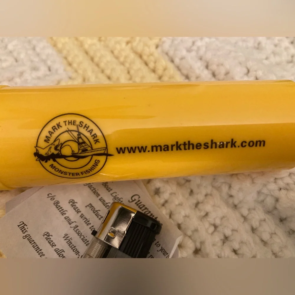 New Mark the Shark Monster Fish Floating Waterproof Case/Key Holder w Lighter